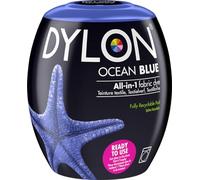 DYLON Tinte de tela para lavadora, color azul océano, 350 g | Tinte a máquina para ropa, muebles suaves y proyectos, renueva telas, hasta 600 g de tela por cápsula