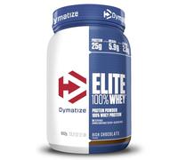 Dymatize Elite 100% Whey Rich Chocolate 932g - Pulverizador de adecuada Poteína y Baja Azúcar + Proteína de Suero y BCAA