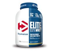Dymatize Elite 100% Whey Smooth Banana 2170g - Pulverizador de adecuada Poteína y Baja Azúcar + Proteína de Suero y BCAA