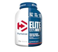 Dymatize Elite 100% Whey Strawberry Blast 2170g - Pulverizador de adecuada Poteína y Baja Azúcar + Proteína de Suero y BCAA