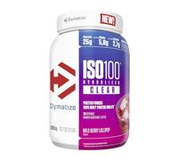 Dymatize ISO 100 Hydrolyzed Clear Wid Berry Lollipop 900g Hidrolizado de proteína de suero transparente + aislado en polvo