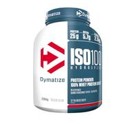 Dymatize ISO 100 Hydrolyzed Strawberry 2264g - Hidrolizado de Proteína de Suero Whey + Aislado en Polvo