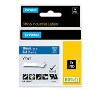 Dymo 1805417 IND Rhino cinta vinilo blanco sobre azul 19 mm (original)