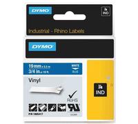 Dymo Cinta vinilo IND Rhino 1805417 Blanco sobre azul 19 mm x 5.5 m