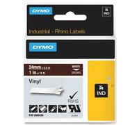 Dymo 1805424 IND Rhino cinta vinilo blanco sobre marrón 24 mm (original)