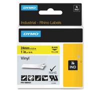 Dymo 1805431 IND cinta vinilo negro amarillo 24 mm (original)