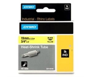 Dymo 18058 (S0718340) IND Rhino termorretáctil negro sobre amarillo 19mm