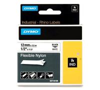 18488 cinta para impresora de etiquetas, Cinta de escritura Negro sobre blanco, Nylon, 3,5 m, Caja, 1,2 cm