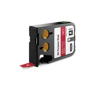 Dymo XTL 1868761 cinta vinilo blanco sobre rojo 12mm