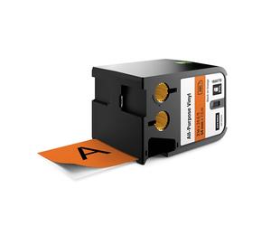 Dymo 1868770 XTL vinilo negro sobre naranja 54 mm (original)