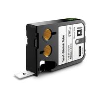 Dymo 1868810 cinta termorretráctil XTL negro sobre blanco 12 mm (original)