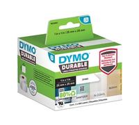 Dymo 1933083 etiquetas cuadradas negro sobre blanco 25x25mm