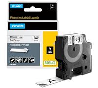CINTA DYMO RHINO NYLON FLEXIBLE BLANCO -NEGRO 19MMX 3,5 MT TAPE LABEL