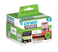 Etiqueta autoadhesiva DYMO Durable PP blanca 10,2x5,9cm resistente a intemperie y aceite, 300 uds