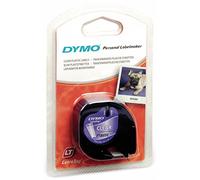 DYMO 408133 Letratag - Cinta de plástico (12 mm x 4 m), color azul