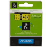 DYMO D1 etiquetas auténticas | impresión negra sobre fondo amarillo | 9 mm × 7 m | etiquetas autoadhesivas para etiquetadoras LabelManager