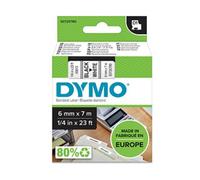 Dymo 43613 (S0720780) cinta poliéster texto negro sobre blanco 6mm