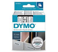 Dymo 45013 D1 Label - Etiqueta (12 mm), color blanco y negro