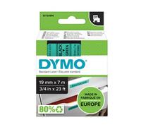 Dymo 45809 (S0720890) cinta plástica negra sobre verde 19 mm