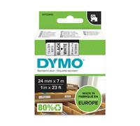 Dymo 53713 (S0720930) cinta plástica negro sobre blanco 24mm