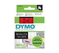 Dymo 53717 (S0720970) cinta poliéster negro sobre rojo 24mm