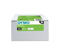DYMO Cinta LM D1 Multipack 9mmx7m VALUE PACK (S0720680 10 rollos) Negro/blanco 2093096