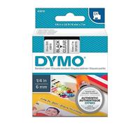 Dymo 43610 (S0720770) cinta poliéster negro sobre transparente 6mm