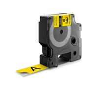 Dymo D1 Cintas de Nylon Flexible para Impresoras de Etiquetas Negro/Amarillo