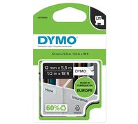 Dymo D1 Cintas Permanentes para Impresoras LabelManager, Rollo de 12 mm x 5.5 m,