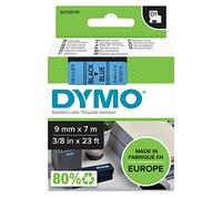 DYMO D1 etiquetas auténticas | impresión negra sobre fondo azul | 9 mm × 7 m | etiquetas autoadhesivas para etiquetadoras LabelManager