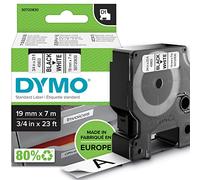 DYMO D1 etiquetas auténticas | impresión negra sobre fondo blanco | 19 mm × 7 m | etiquetas autoadhesivas para etiquetadoras LabelManager
