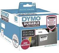 Dymo durable blanco etiqueta para impresora autoadhesiva