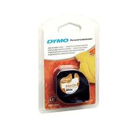 DYMO - Juego de 3 cintas cinta LetraTag textil repassable 12 mm x 2 m negro sobre blanco