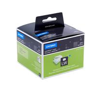 Dymo Labelwriter Etiqueta de dirección transparente de plástico grande, adhesivo