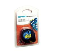 Dymo LetraTag 59423 - Tira de plástico (12 mm x 4 m), color amarillo
