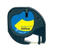Dymo letratag 91202 negro/amarillo cinta rotuladora generica s0721620