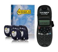Dymo LetraTag LT-100H Pack rotuladora negro + 5 cintas