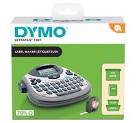 DYMO LetraTag LT-100T - Dispositivo de Escritorio con Teclado AZERTY, Color Plateado