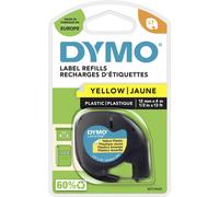 DYMO LT plástico etiquetas Negro sobre amarillo 12 mm x 4m para las etique