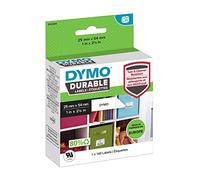DYMO LW auténticas etiquetas durables - 25mm נ54mm - rollo de 160 etiquetas autoadhesivas "White Poly" - Etiquetas que duran sobre superficies exigentes para etiquetadoras LabelWriter