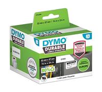 DYMO LW auténticas etiquetas durables - 57mm נ32mm - rollo de 800 etiquetas autoadhesivas "White Poly" - Etiquetas que duran sobre superficies exigentes para etiquetadoras LabelWriter