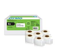 DYMO LW etiquetas auténticas de dirección del remitente | 25 mm נ54 mm | 6 rollos de 500 etiquetas con reverso fácil de retirar (3.000 unidades) | autoadhesivas | para etiquetadoras LabelWriter