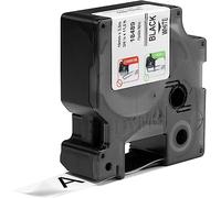 DYMO Nylon Flexible IND - Cintas para impresoras de etiquetas (Negro sobre blanco, Multicolor, Nylon, -10 - 80 °C, UL 969, DYMO)