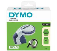 DYMO Omega rotuladora de estampación | Rotuladora de estampación pequeña con sistema de giro y clic y diseño ergonómico | Para uso doméstico y proyectos de manualidades (€ÑÅÆ y Ø)