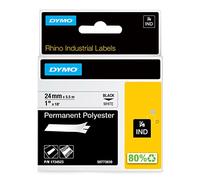 Poliéster Permanente IND, Cinta de escritura Negro sobre blanco, Multicolor, Poliéster, -40 - 150 °C, UL 969, DYMO