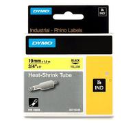 DYMO IND 18058 - DYMO IND tubo termorretráctil, 19 mm, negro/amarillo