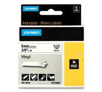 Dymo 18443 (S0718580) IND Rhino cinta vinilo negro sobre blanco 9mm
