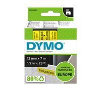 Dymo 45018 (S0720580) cinta plástica negro sobre amarillo 12mm
