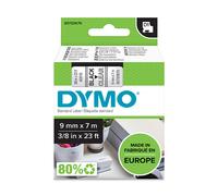 Dymo 40910 (S0720670) cinta plástica negro sobre transparente 9mm