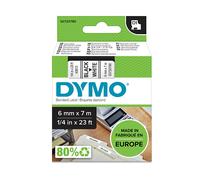 Dymo S0720780 / 43613 cinta negro sobre blanco 6mm (original)